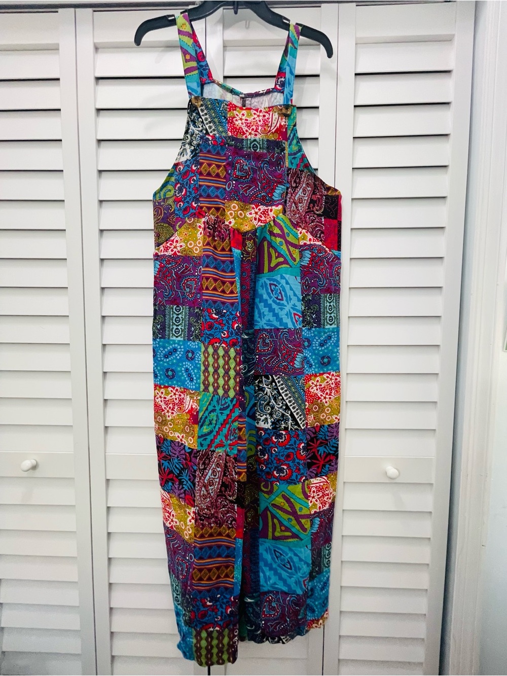 Colorful Patchwork Jumper Size L